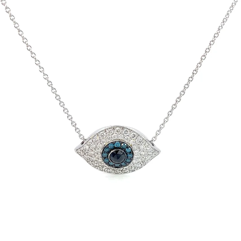 Crystal Choker Necklaces-Aspery and Guldag White Evil Eye Necklace