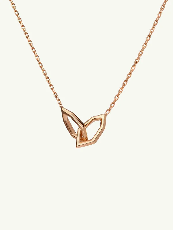 Statement Pendant Necklaces-Amanti Necklace In 18K Rose Gold