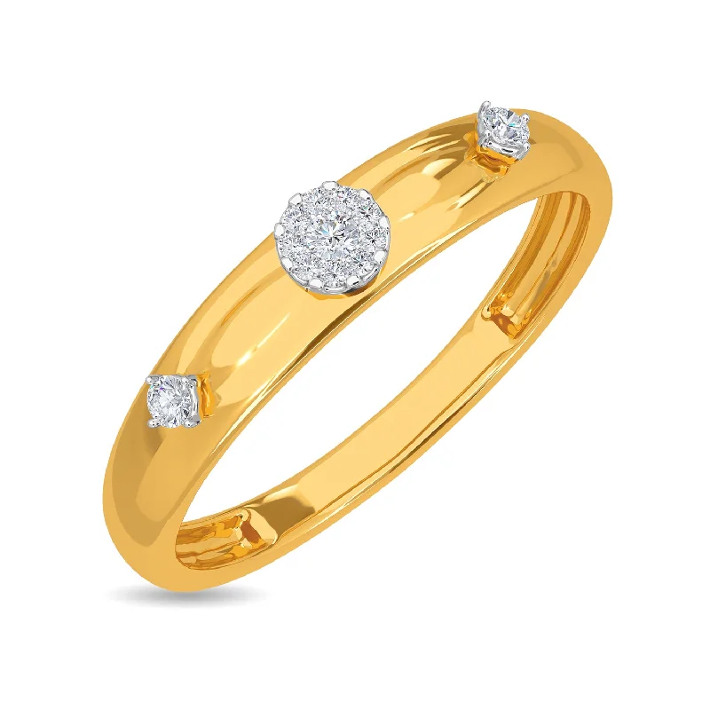 Designer Diamond Engagement Rings-Sprinkled Band Ring