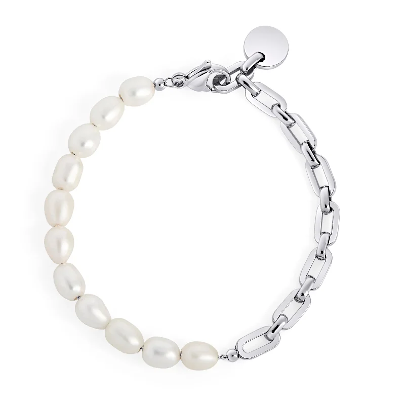 Inspirational Bracelets for Women-Reina Pearl Bracelet