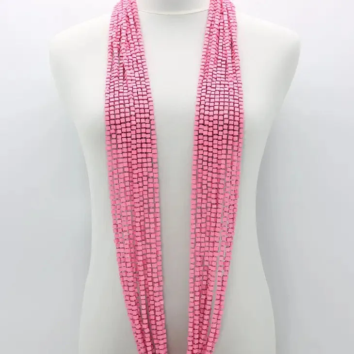 Simple Chain Necklaces-PASHMINA NECKLACE 10 STRAND