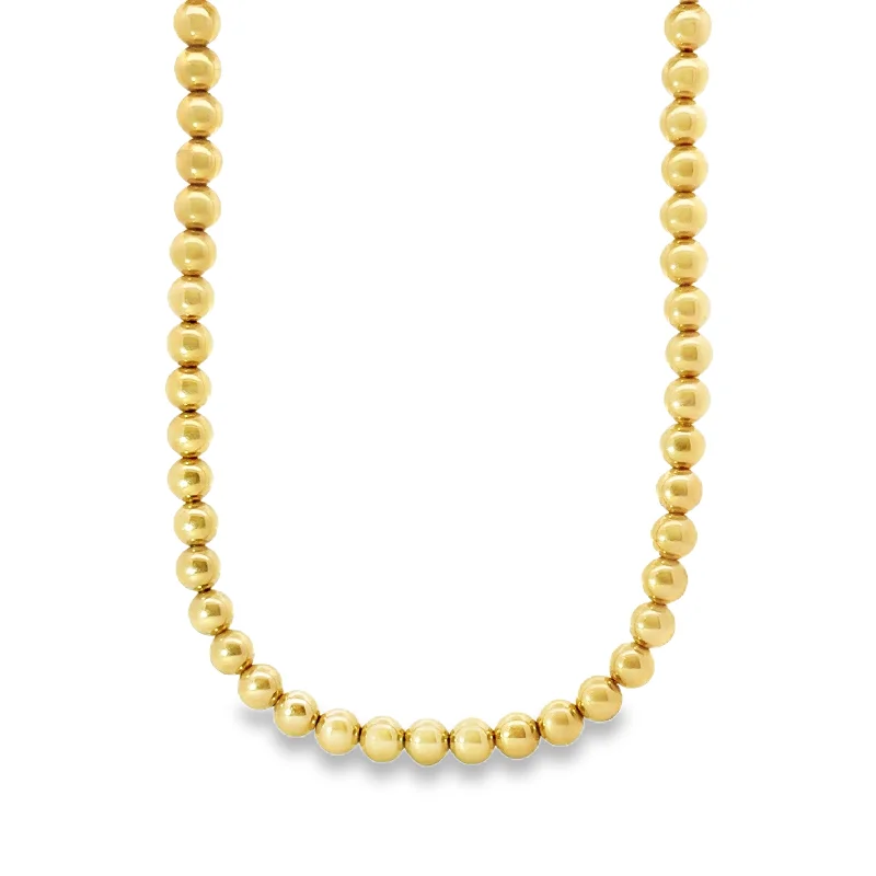 Christmas Necklaces-Semi Solid Ball Chain Necklace