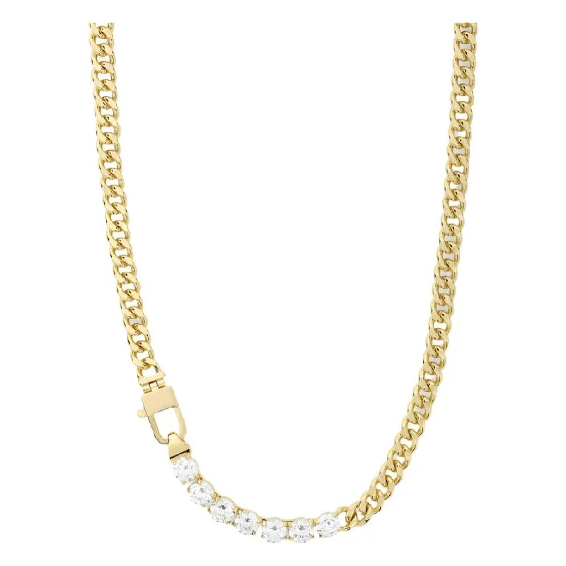 Layered Chain Necklaces-Julian Loves Diamonds Gold Necklace