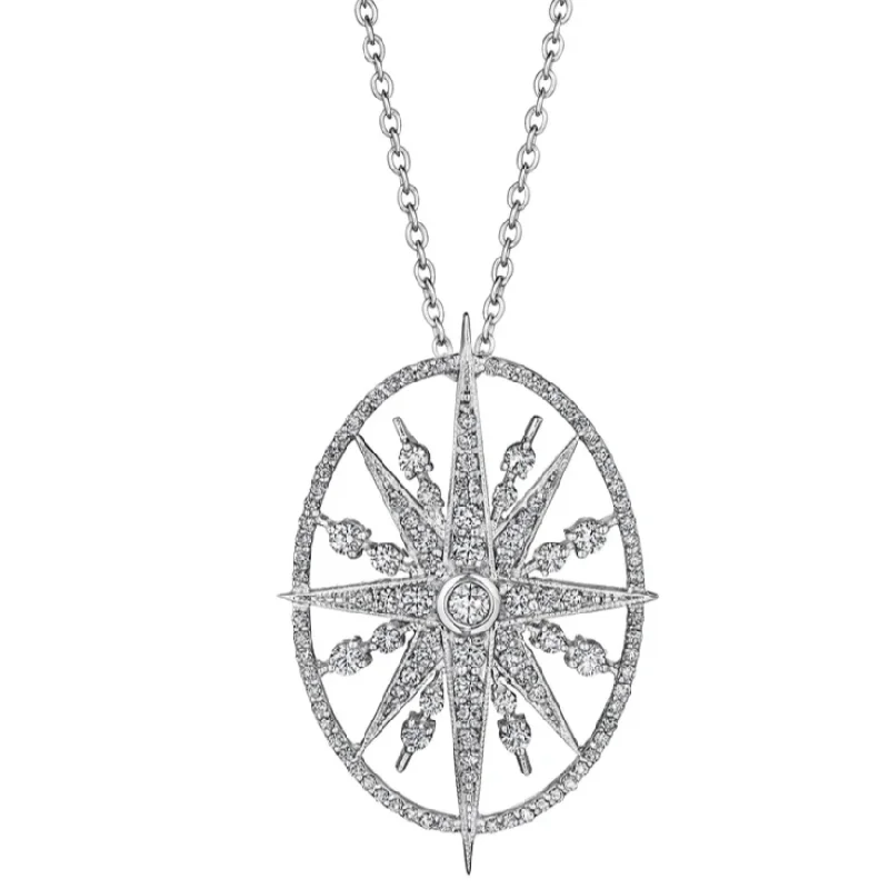 Fathers Day Necklaces-Penny Preville Oval Starburst Necklace