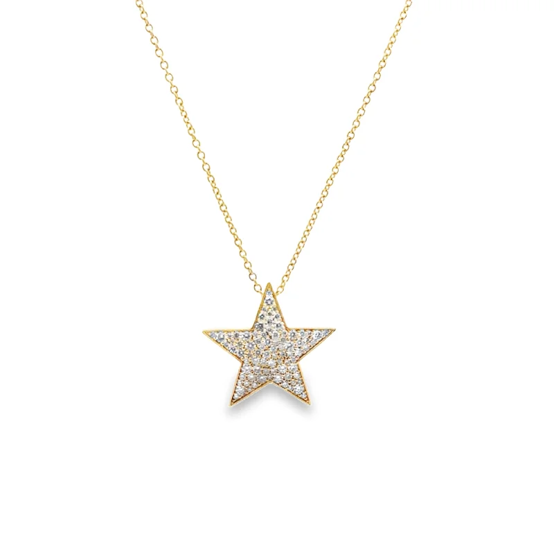 Double Chain Necklaces-Aspery and Guldag Diamond Star Necklaces