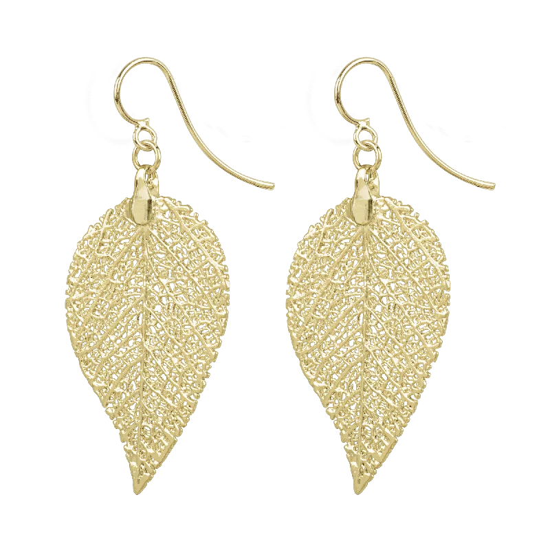 Elegant Drop Gemstone Earrings-MEIA Gold Plated Earrings