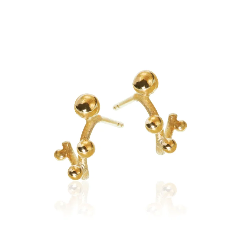 Colorful Drop Earrings for Women-Delphis 18K Gold Earrings