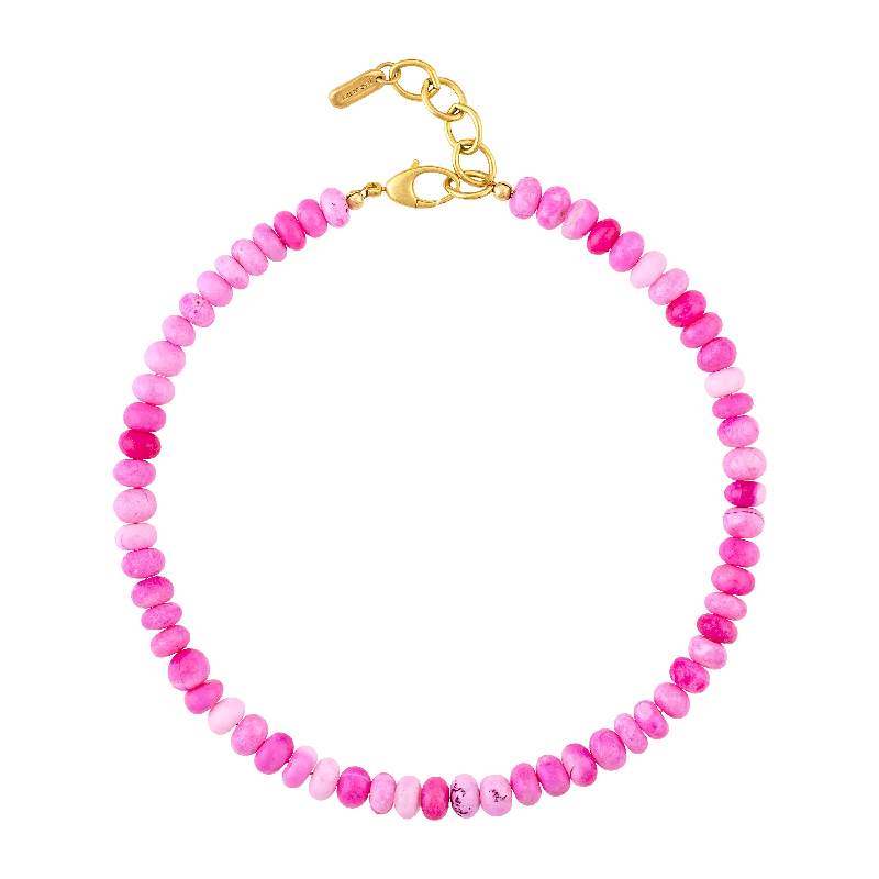 Gemstone Necklaces-Pink Gemstone Paradise Necklace