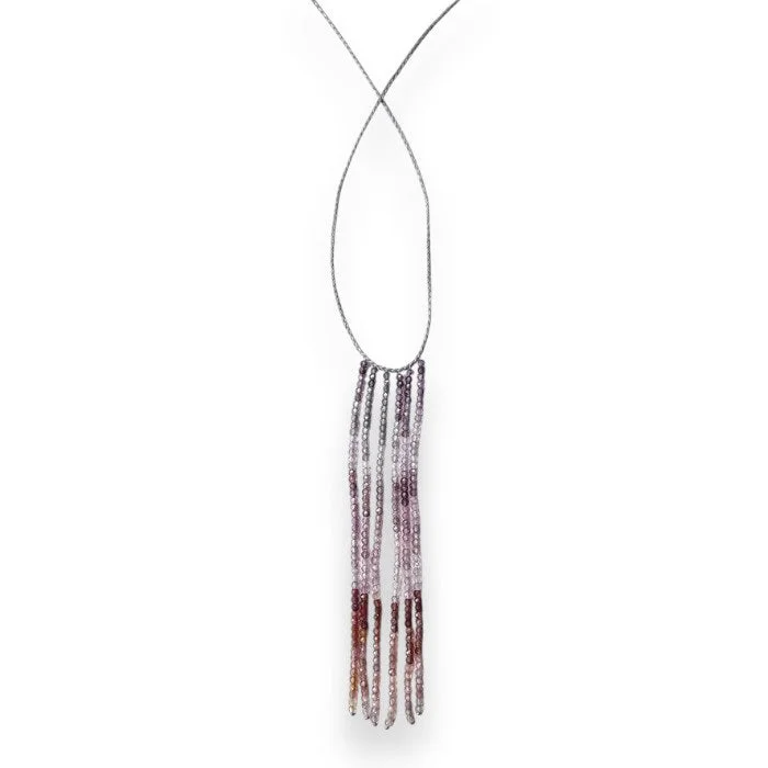 Simple Gold Necklaces-ANN LIGHTFOOT - 8 STRAND OMBRE TOURMALINE NECKLACE