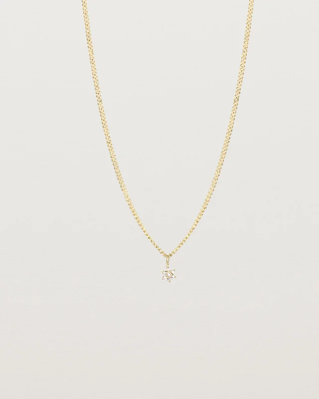 Layered Necklaces-Petits Starburst Necklace | Diamond