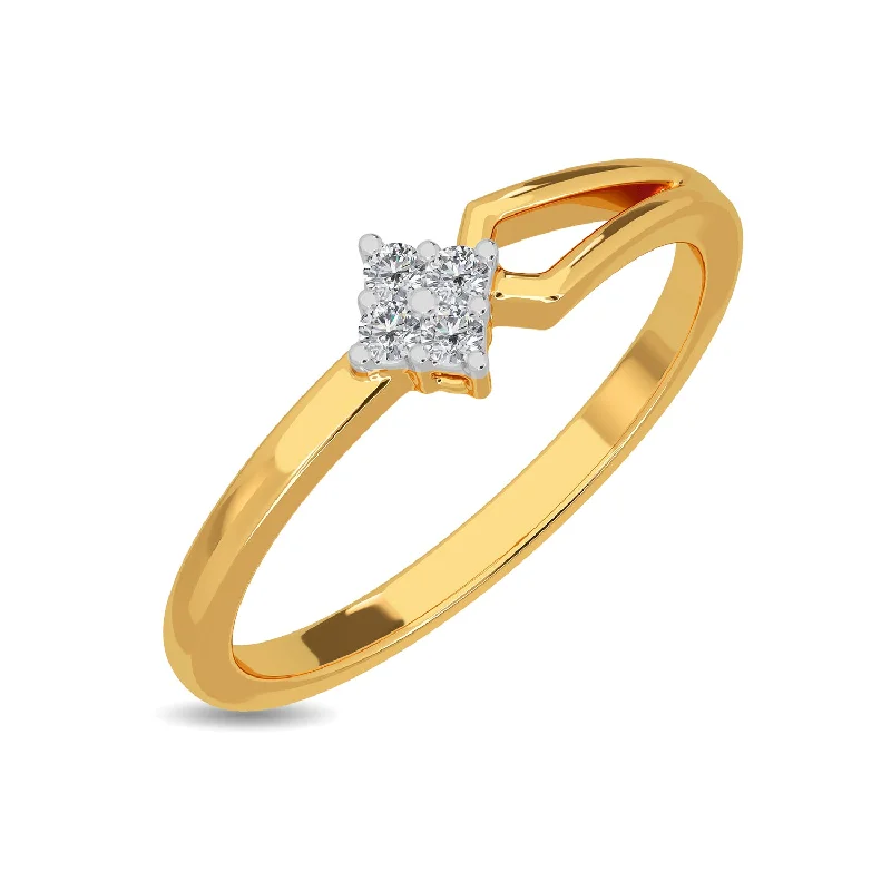 Simple Promise Rings with Personalization-Glistening Ring