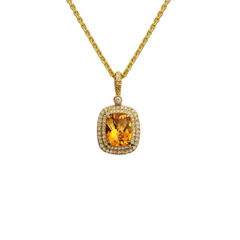 Citrine and Yellow Gold