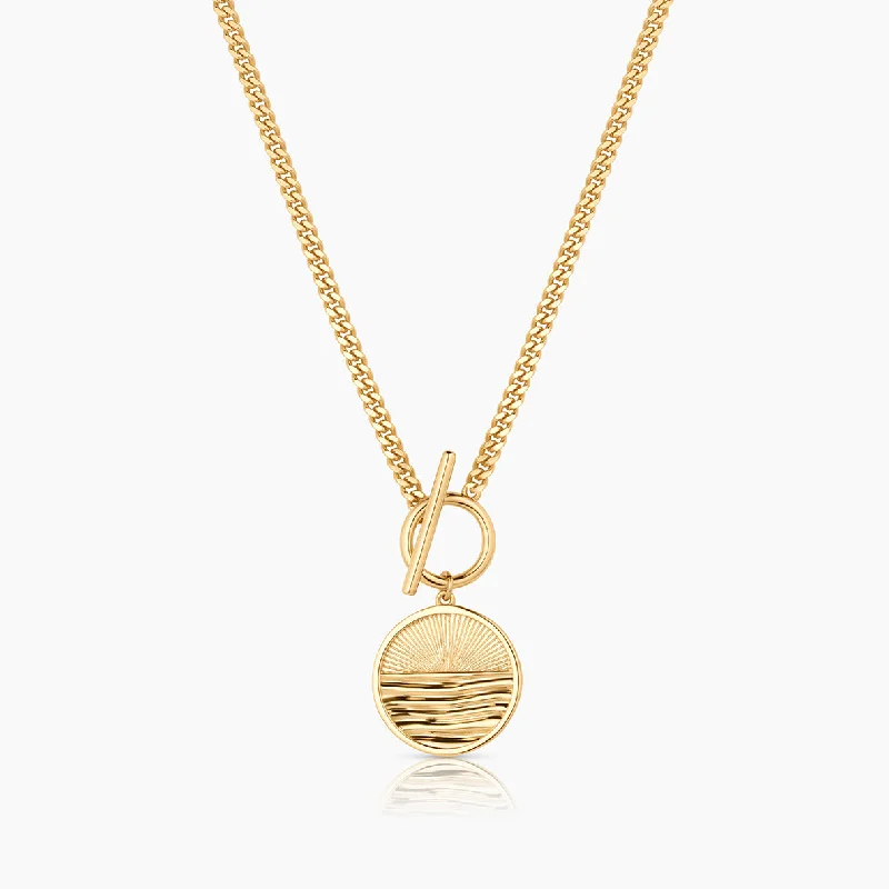 Moon Necklaces-Solana Coin Toggle Necklace