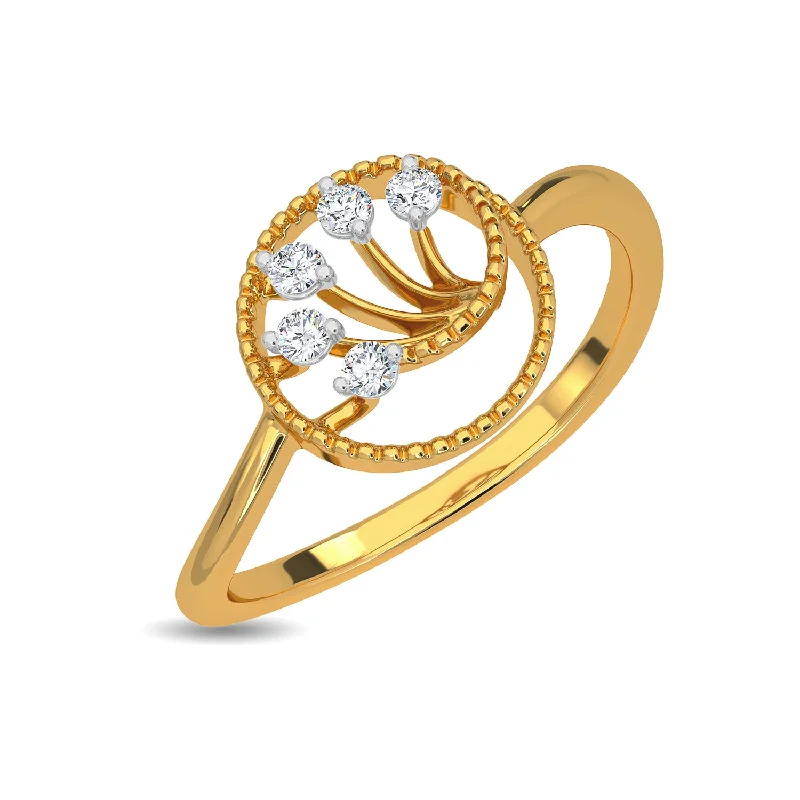 Simple Diamond Promise Rings-Trevia Ring