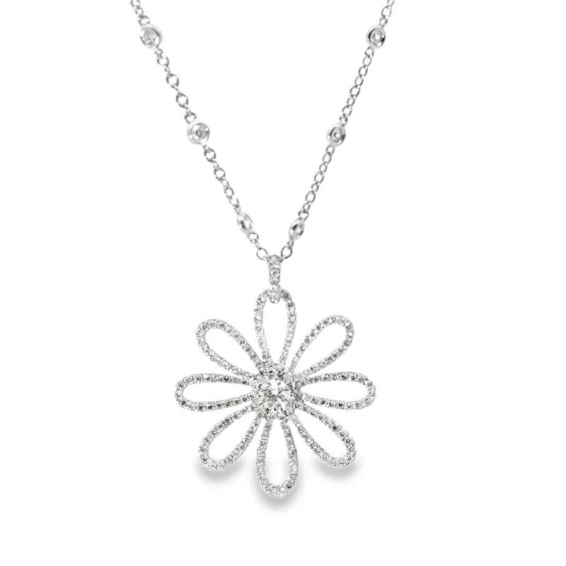 Mother’s Day Necklaces-Open Petal Flower Necklace