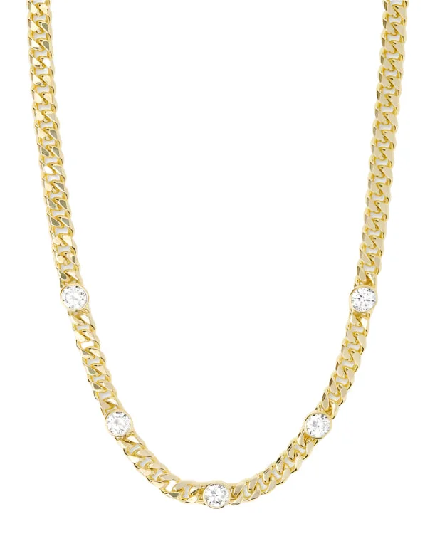 Multi-Strand Necklaces-Julian 5 Diamond Necklace