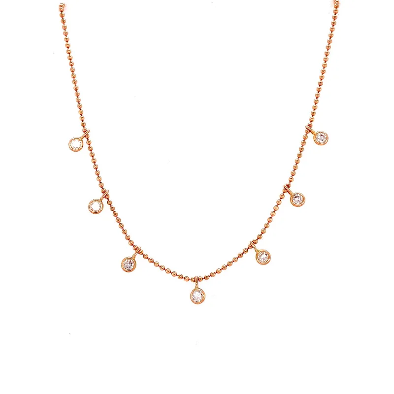 Star Necklaces-Rose Gold 'Cleo' Necklace