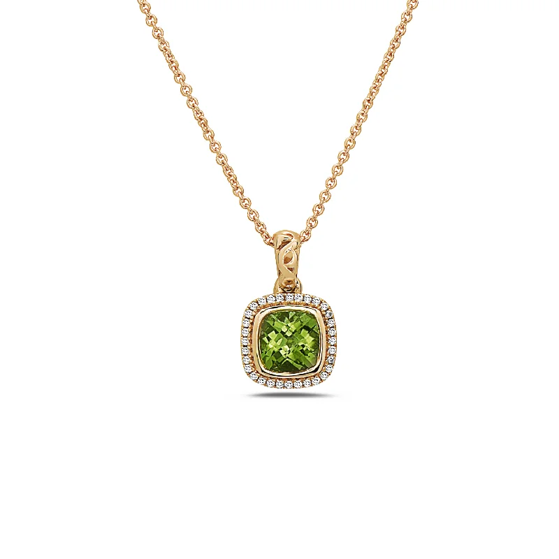 Peridot and Yellow Gold