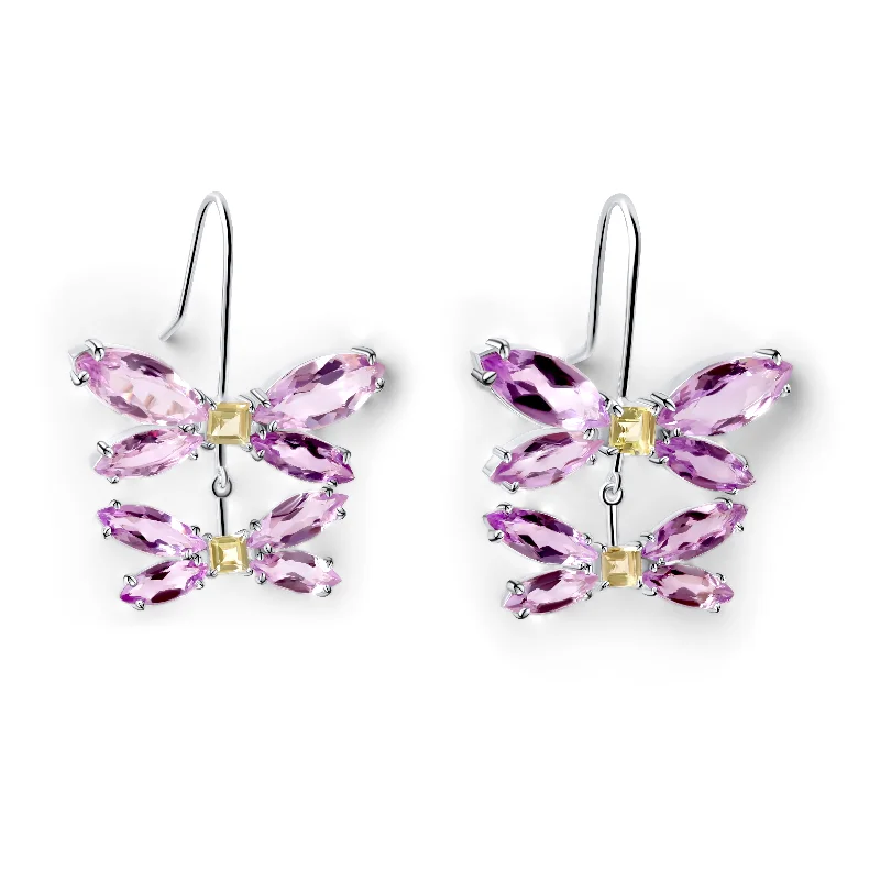 Elegant Stud Earrings-Infinity Butterfly Earrings