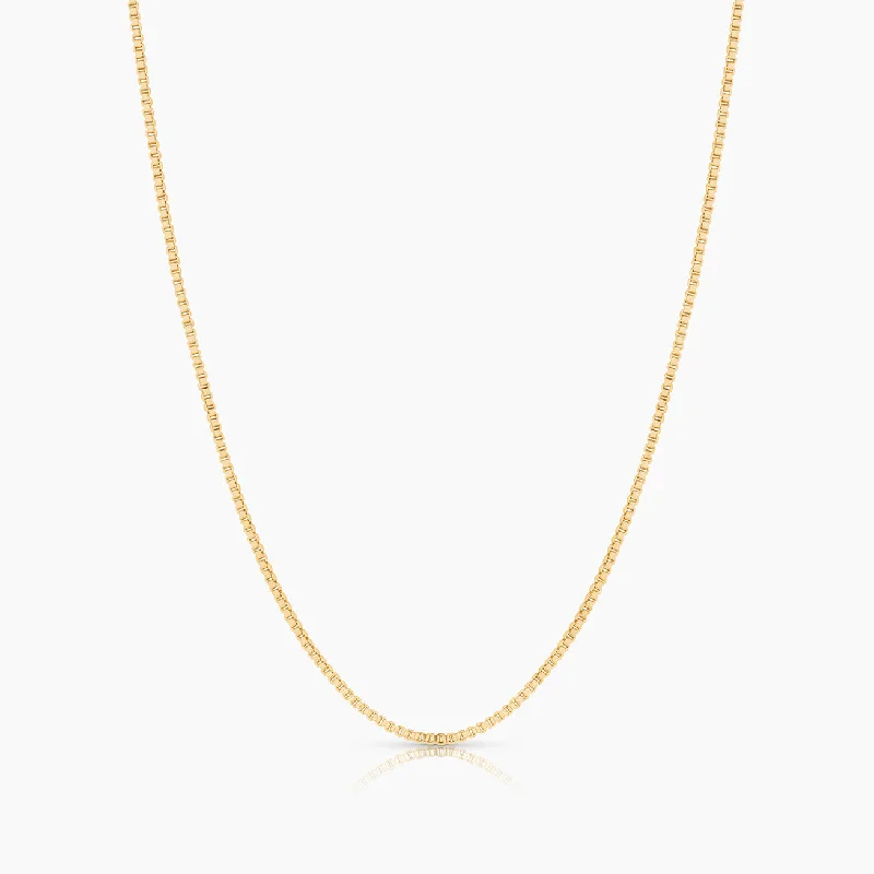 Monogram Necklaces-Solange Box Chain Necklace