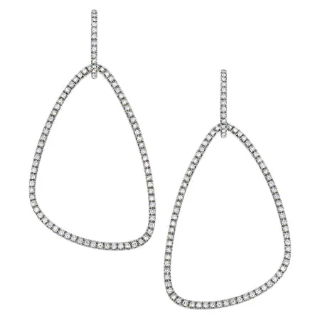 Trendy Gold Drop Earrings-Veronica Ear Drops Sterling Silver