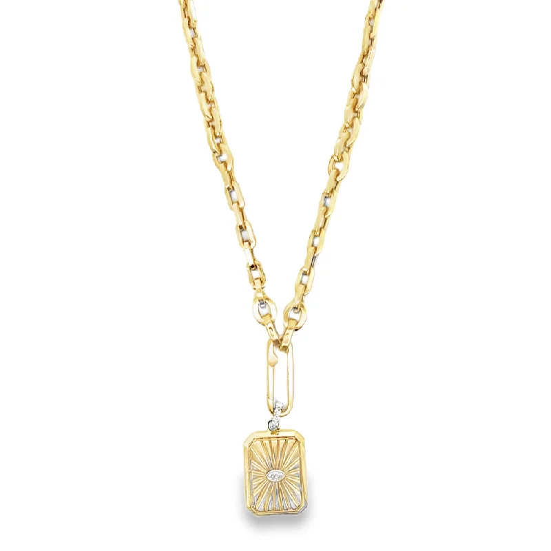 Zodiac Necklaces-Rachel Reid Marquise Burst Charm Necklace