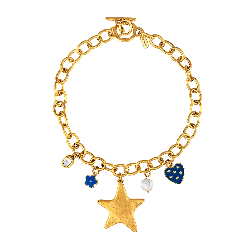 Engraved Necklaces-Electric Star Charm Necklace