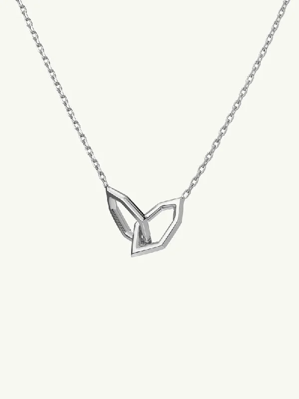 Personalized Pendant Necklaces-Amanti Necklace In 18K White Gold