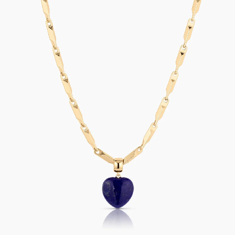 Birthstone Necklaces-Gemma Lapis Lumina Necklace