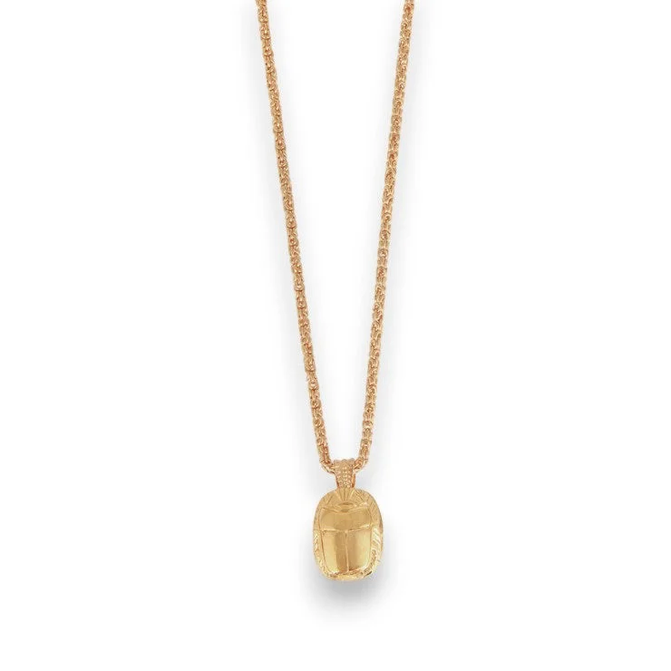 Travel Necklaces-GAS BIJOUX - LONG SCARABEE GOLD NECKLACE