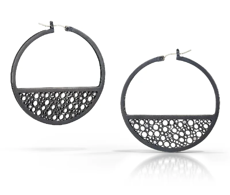 Simple Crystal Hoop Earrings-Belle Brooke Low Tide Hoop Earrings