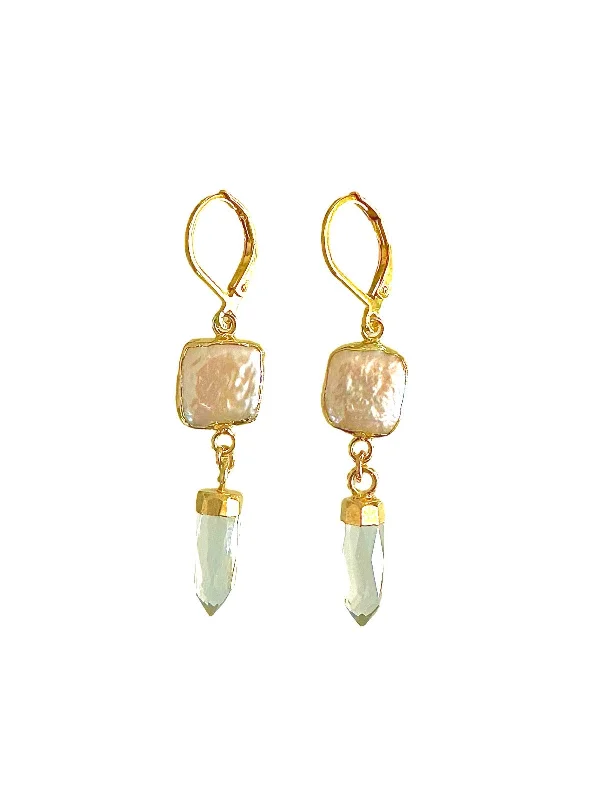 Simple Gemstone Hoop Earrings-Pippa Earrings