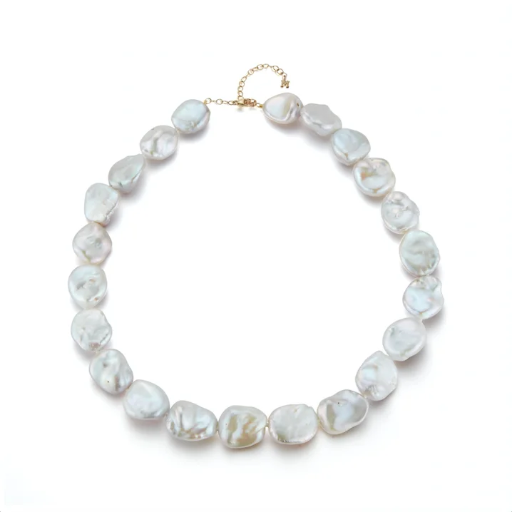 Statement Necklace Set-14kt Gold Baroque Pearl Strand Necklace