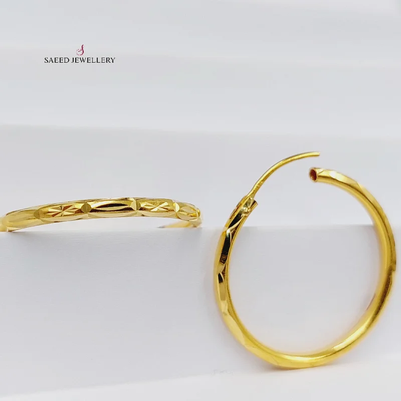 Large Gold Drop Earrings-Hoop Earrings