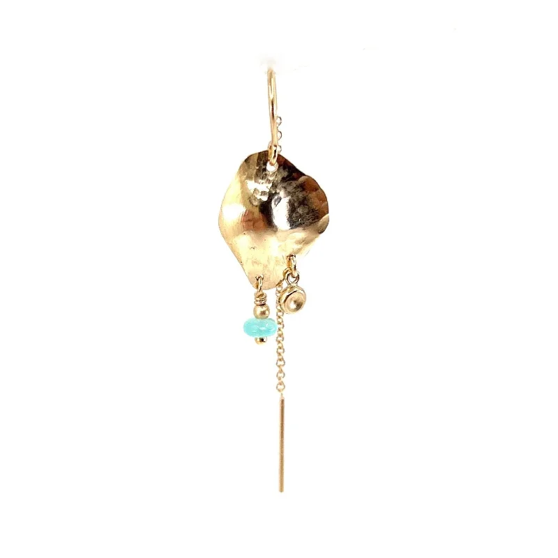 Trendy Drop Earrings for Women-Jodhi 14K Goldfilled Earring w. Amazonite