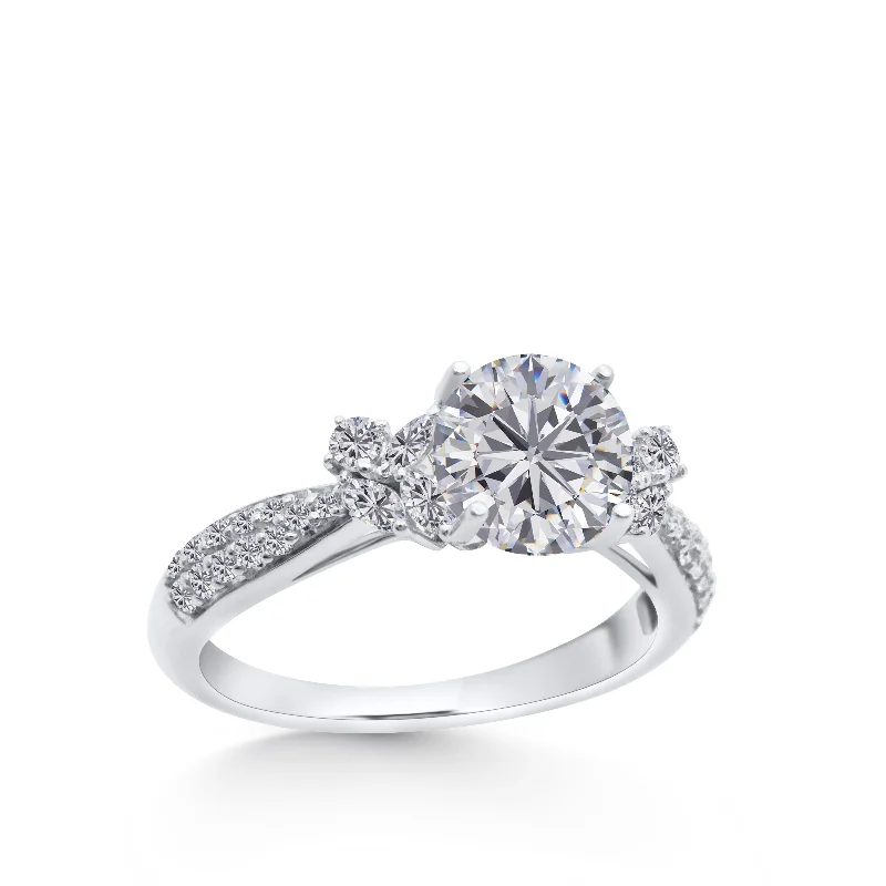 Custom Diamond Wedding Rings for Women-Engagement Ring - C6100X