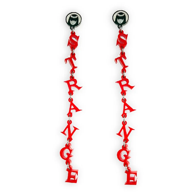 Crystal Hoop Earrings for Women-Last Chance! Emily The Strange® Stay Strange Dangle Earrings