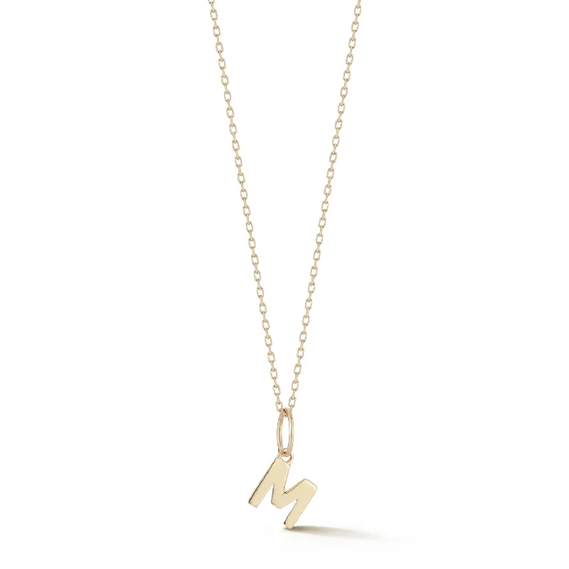 Thin Necklaces-14kt Initial Necklace