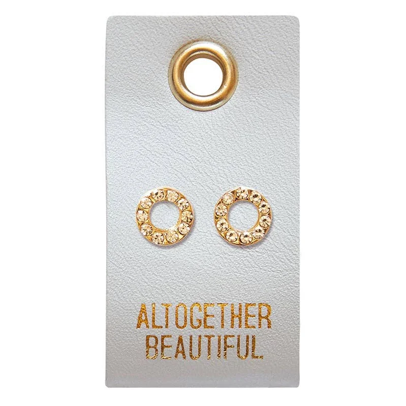 Custom Hoop Drop Earrings-Altogether Beautiful -Circle Earrings