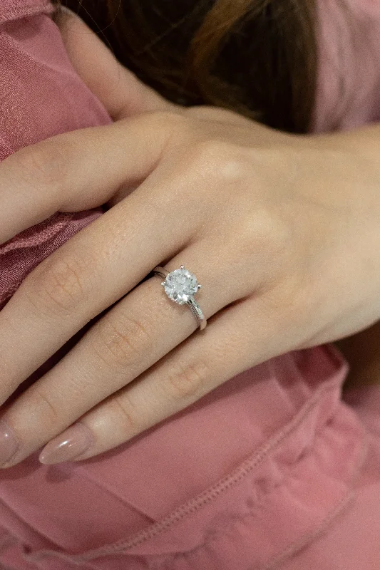 Women’s Engagement Rings with Diamonds-Sara