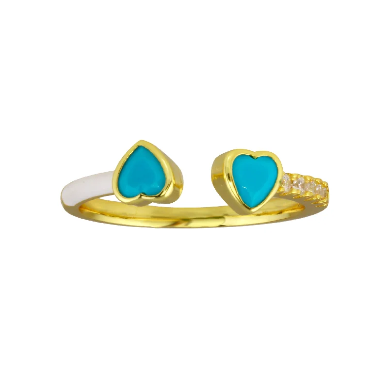 Gold/turquoise