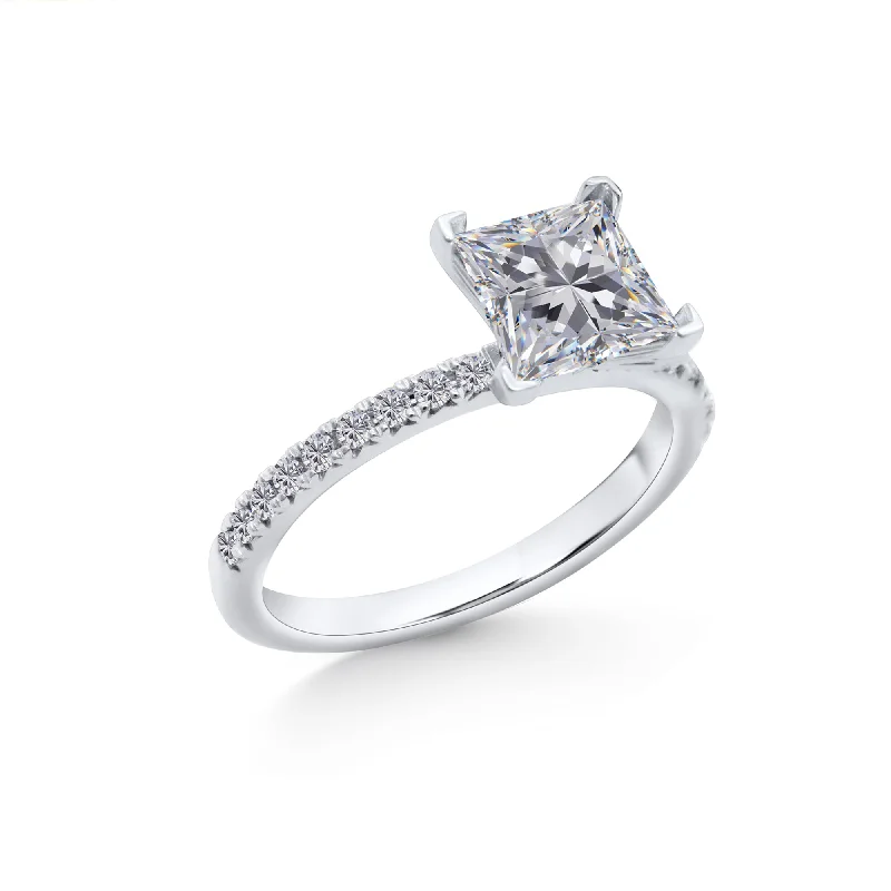 High-End Custom Engagement Rings-Engagement Ring - C6098X