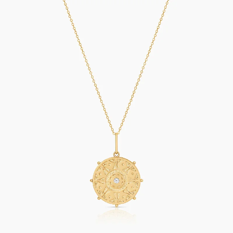 Valentine's Day Necklaces-Karmic Wheel Necklace