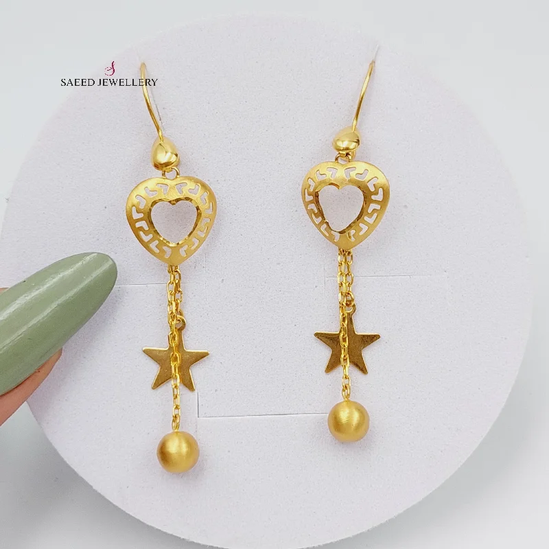 Classic Crystal Earrings-Heart Earrings