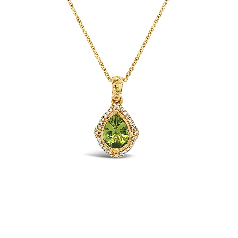 Peridot and Yellow Gold