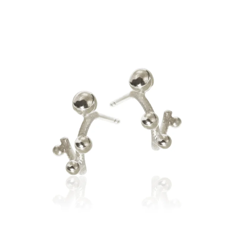 Simple Drop Earrings for Women-Delphis Silver Earrings