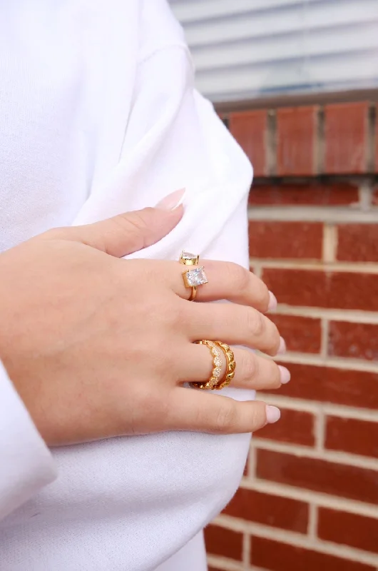 Custom Diamond Promise Rings-Better Together Stacking Ring