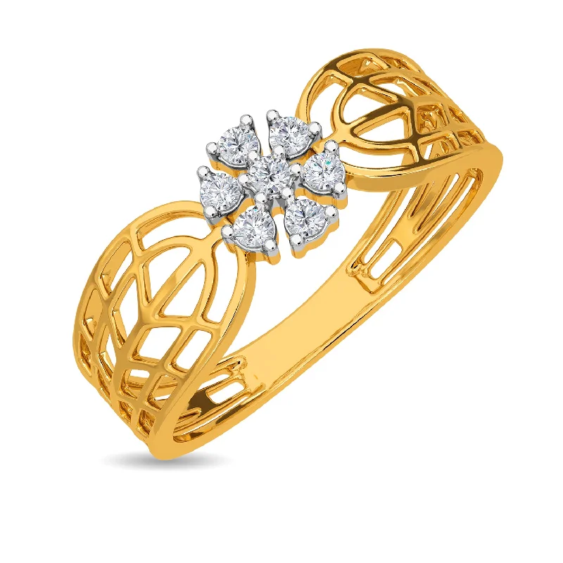 Luxury Wedding Bands with Diamonds-Vaughn Ring