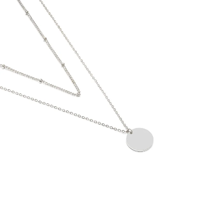 Minimalist Necklaces-Layered Coin Necklace