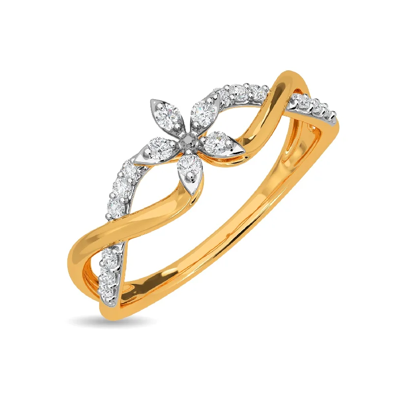 Diamond Engagement Bands for Women-Bella Ring